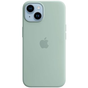 Силиконовый чехол Apple Silicone Case MagSafe для iPhone 14 Оливковый смотреть фото | belker.com.ua