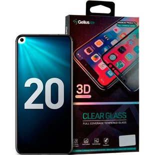 Защитное стекло для Huawei Honor 20 Gelius 3D Черный смотреть фото | belker.com.ua