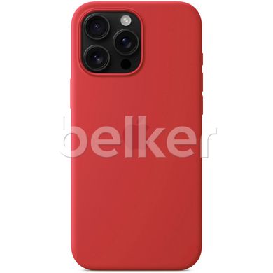 Чехол для iPhone 16 Pro Max Silicone Case (replica) Красный