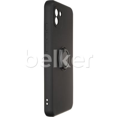 Чехол для Samsung Galaxy A03 (A035) Gelius Ring Holder Case с кольцом Черный смотреть фото | belker.com.ua