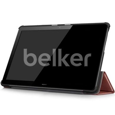Чехол для Huawei MediaPad T5 10 Moko кожаный Коричневый смотреть фото | belker.com.ua