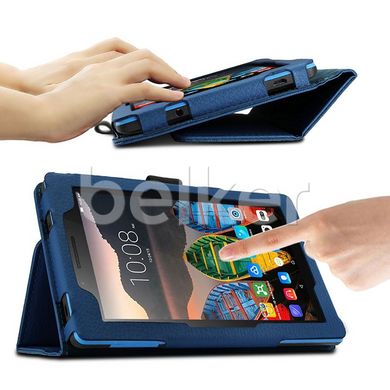 Чехол для Lenovo Tab 3 7.0 710 TTX кожаный Темно-синий смотреть фото | belker.com.ua