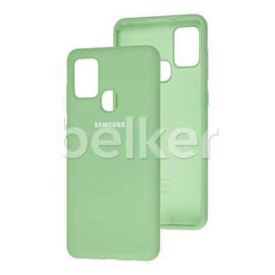 Оригинальный чехол для Samsung Galaxy A21s A217 Soft Case Мятный смотреть фото | belker.com.ua
