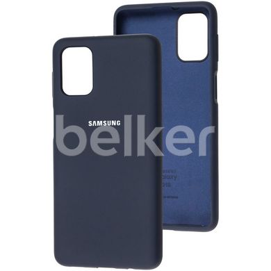 Оригинальный чехол для Samsung Galaxy M31s (M317) Soft case Темно синий