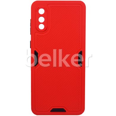 Противоударный чехол для Samsung Galaxy A02 (A022) LikGus Ribbed Красный смотреть фото | belker.com.ua