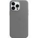 Чехол для iPhone 16 Pro Max Leather Case with MagSafe (replica) Серый