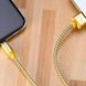 Кабель Lightning USB для iPhone iPad RC-095i Gravity магнитный Золотой в магазине belker.com.ua