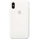Силиконовый чехол для iPhone X Apple Silicone Case Белый в магазине belker.com.ua