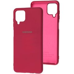 Оригинальный чехол для Samsung Galaxy A12 (SM-A125) Soft case Бордовый смотреть фото | belker.com.ua