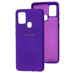 Оригинальный чехол для Samsung Galaxy A21s A217 Soft Case Фиолетовый смотреть фото | belker.com.ua