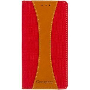 Чехол книжка для Xiaomi Redmi 6 Pro Goospery Canvas Красный смотреть фото | belker.com.ua