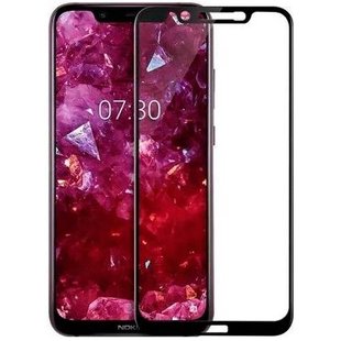 Защитное стекло Nokia 7.1 Plus Tempered Glass 3D Full Glue Черный смотреть фото | belker.com.ua