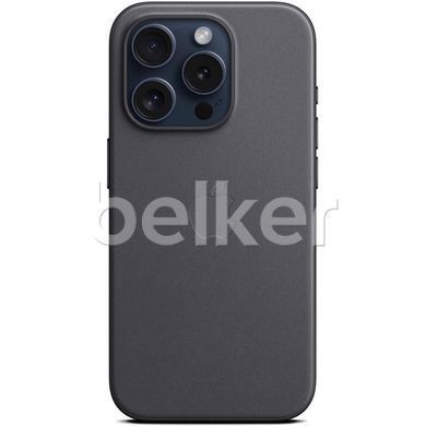 Чехол для iPhone 15 Pro FineWoven Case with MagSafe Черный смотреть фото | belker.com.ua