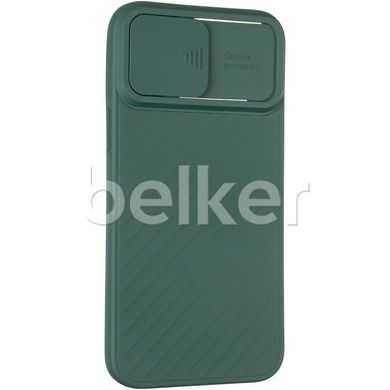 Чехол для iPhone 12 Pro Max Carbon Camera Air Case Зелёный смотреть фото | belker.com.ua
