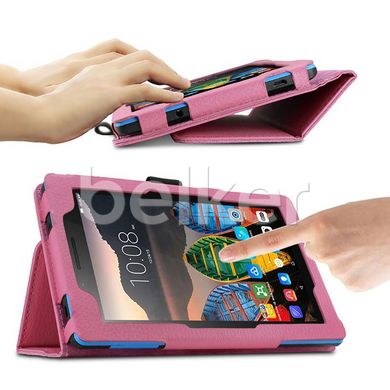 Чехол для Lenovo Tab 3 7.0 710 TTX кожаный Розовый смотреть фото | belker.com.ua