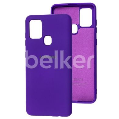 Оригинальный чехол для Samsung Galaxy A21s A217 Soft Case Фиолетовый смотреть фото | belker.com.ua