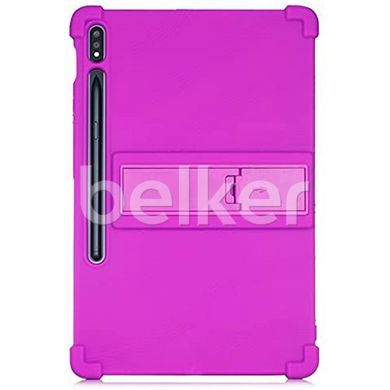 Противоударный чехол для Samsung Galaxy Tab S7 Plus Silicone armor Фиолетовый