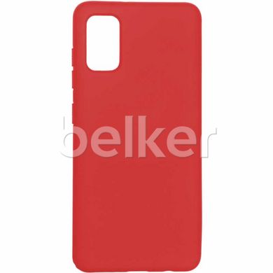 Противоударный чехол для Samsung Galaxy A41 (A415) Full soft case Красный