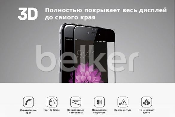 Защитное стекло для iPhone 6 Plus Tempered Glass 3D Черный смотреть фото | belker.com.ua