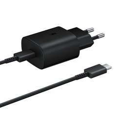 Зарядное устройство Samsung Fast Charge 15W (EP-T1510) с кабелем Type-C Черный