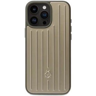 Чехол iPhone 16 Pro RIMOWA Aluminium Case Золотой