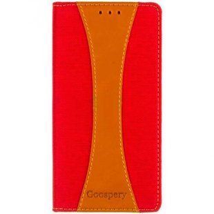 Чехол книжка для Huawei Y5 2017 Goospery Canvas Красный смотреть фото | belker.com.ua
