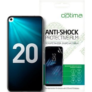 Противоударная TPU пленка Huawei Honor 20 Optima Anti-Shock Прозрачный смотреть фото | belker.com.ua