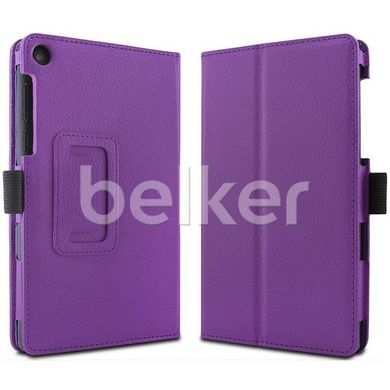 Чехол для Lenovo Tab 3 7.0 710 TTX кожаный Фиолетовый смотреть фото | belker.com.ua