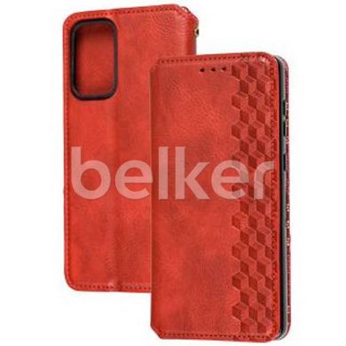 Чехол книжка для Samsung Galaxy A73 (A736) Getman case Cubic Красный