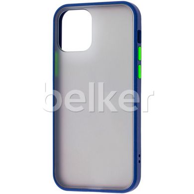 Противоударный чехол для iPhone 12 LikGus Синий смотреть фото | belker.com.ua