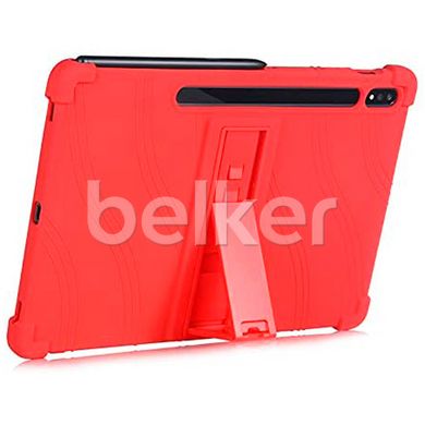 Противоударный чехол для Samsung Galaxy Tab S7 Plus Silicone armor Красный