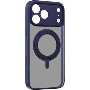 Чехол для iPhone 18 Pro Momax Rotatable with MagSafe Синий