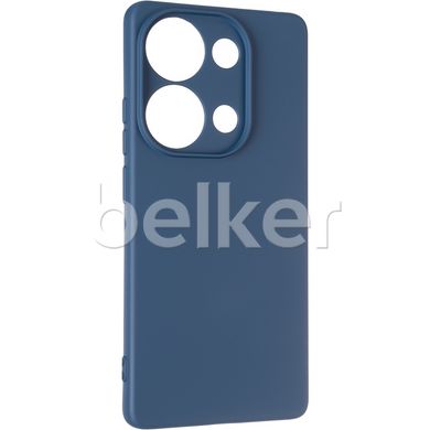 Чехол для Poco M6 Pro Full soft case Синий