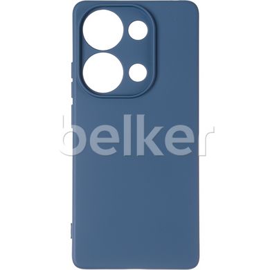 Чехол для Poco M6 Pro Full soft case Синий