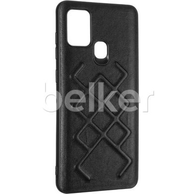 Чехол книжка для Samsung Galaxy A21s (A217) Jesco Leather Case кожаный Черный смотреть фото | belker.com.ua
