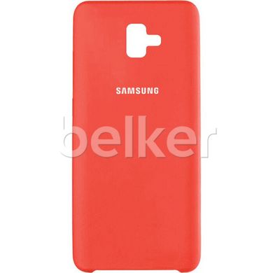 Оригинальный чехол для Samsung Galaxy J6 2018 (J600) Soft Case Красный смотреть фото | belker.com.ua