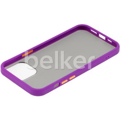 Противоударный чехол для iPhone 12 LikGus Фиолетовый смотреть фото | belker.com.ua
