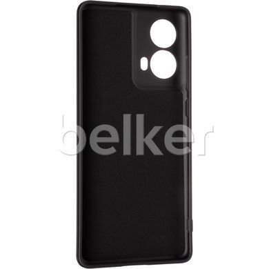 Силиконовый чехол Motorola G85 Full soft case Черный