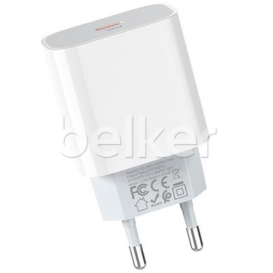 Зарядное устройство Hoco C76A USB-C 18W (PD+QC 3.0) Белое