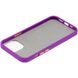 Противоударный чехол для iPhone 12 LikGus Фиолетовый в магазине belker.com.ua
