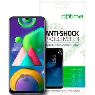 Противоударная TPU пленка Samsung Galaxy M21 (M215) Optima Anti-Shock Прозрачный смотреть фото | belker.com.ua