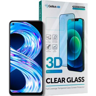 Защитное стекло для Realme 8 Gelius Pro 3D Черный смотреть фото | belker.com.ua