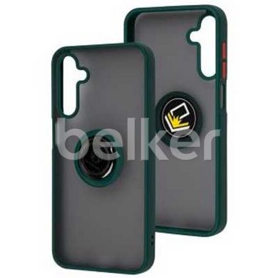 Чехол для Samsung Galaxy M15 (M156) LikGus Ring case Зеленый