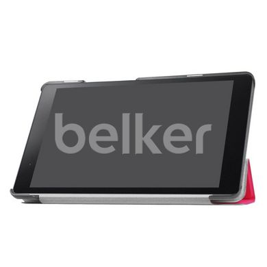Чехол для Lenovo Tab 3 Plus 8.0 8703X Moko кожаный Малиновый смотреть фото | belker.com.ua