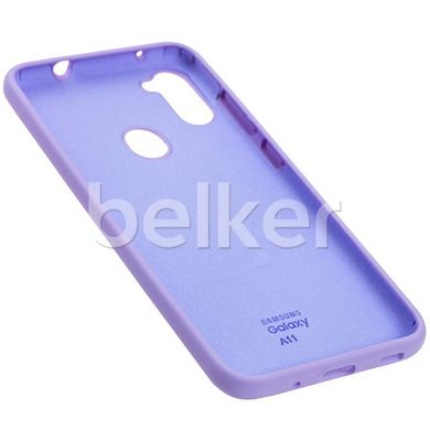 Чехол для Samsung Galaxy M11 (M115) Silicone Case Сиреневый смотреть фото | belker.com.ua