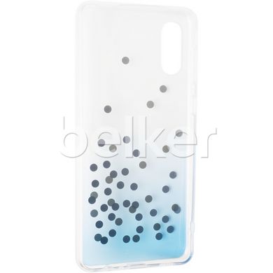 Силиконовый чехол для Samsung Galaxy A02 (A022) Crystal Shine case Голубой смотреть фото | belker.com.ua