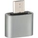 Переходник Adapter Optima A2 USB - microUSB OTG Серый в магазине belker.com.ua