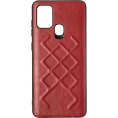 Чехол книжка для Samsung Galaxy A21s (A217) Jesco Leather Case кожаный Бордовый смотреть фото | belker.com.ua