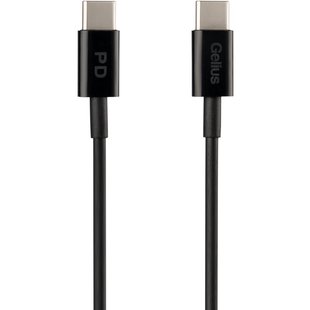 Кабель USB-C на USB-C Gelius Contact GP-UC111 60W 1 метр Черный