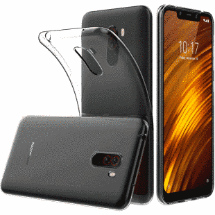 Силиконовый чехол для Xiaomi Pocophone F1 Прозрачный Прозрачный смотреть фото | belker.com.ua